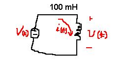 2. Anoher Example Problem: Iniially here was no energy sored in he 25 H inducor when i was placed across he erminals of he volmeer (wih full-scale of 50 V).