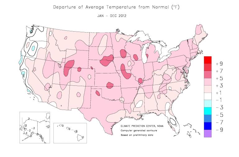 2012 The Warmest Year on Record http://www.cpc.ncep.noaa.