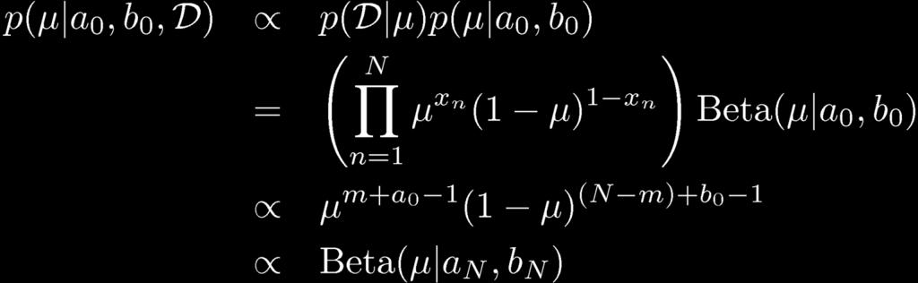 Bayesian Bernoulli The Beta distribution provides