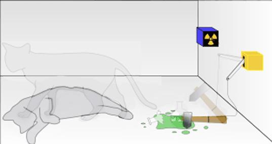 Schrödinger s Cat 233 to make measurements. In this case, information is in the cat s body, the cat is the observer.