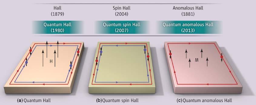 FAMILY OF QUANTUM HALL EFFECTS A topological phase is electrically insulating but