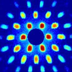 Not only electrons, but also Any kind of particles can produce diffraction patterns. Atoms (H, He, etc.