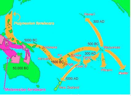 Australia & central Asia One or 2 colonizations across Bering bridge