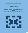 Linear Difference Equations With Discrete Transform Methods linear difference equations with discrete transform