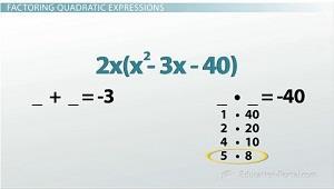 in a different class), but if you see that in this class, there's probably something tricky going on. Sure enough, looking at each term in our trinomial here, there's an x in it.
