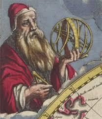 He disagreed with Ptolemy's theory that the Earth was the center of the universe. Copernicus developed a heliocentric, or sun-centered, theory of the universe.
