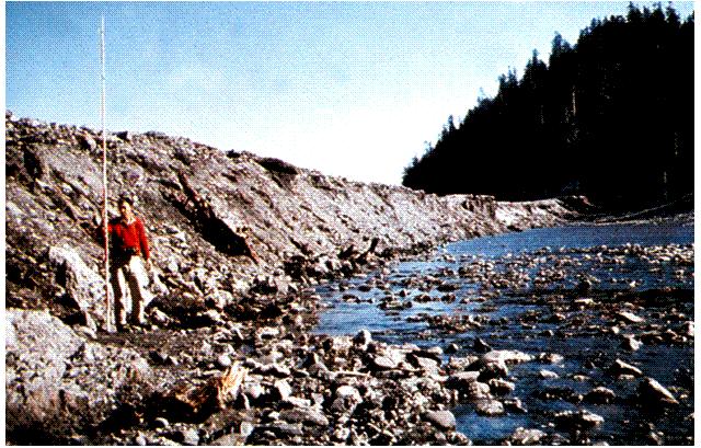 Fault scarp- vertical offset at the surface Turcotte, 1992 Scarp, Alaska 1964