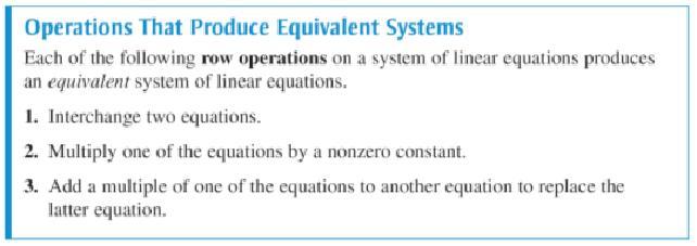 Row-Echelon Form and Back-Substitution Consider the following two systems of linear equations.