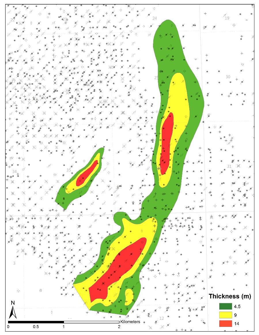 Caseyville Formation Dimensions 5 km long 0.8 km wide 1.