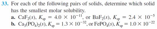 The Common Ion Effect and Solubility The solubility of a solid is lowered if the solution contains ions common to the solid since the presence of the common ion shifts the solubility equilibrium to