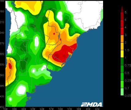 Argentina The Argentina corn/soybean belt forecast is unchanged today.