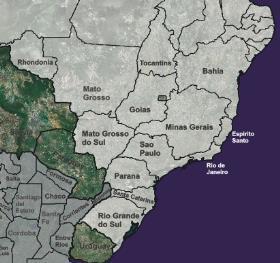 5 DAY FORECAST: Showers should build across Parana, southwestern Mato Grosso do Sul, western Mato Grosso,