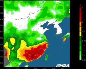 6-10 DAY: The 6-10 day outlook is drier in Northeast China.