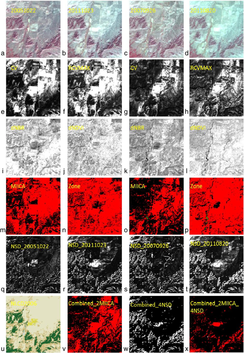 S. Jin et al. / Remote Sensing of Environment 132 (2013) 159 175 171 Fig. 11. The change detection procedure is demonstrated for a subset of p33r33. NLCD 2006 mapping for p22r39.