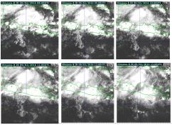 Figure 7. Imageries of infrared channel of Himawari-8 satellite over Bojonegoro region on 9 February 2016 which obtained from SATAID GMSLPD Figure 8.