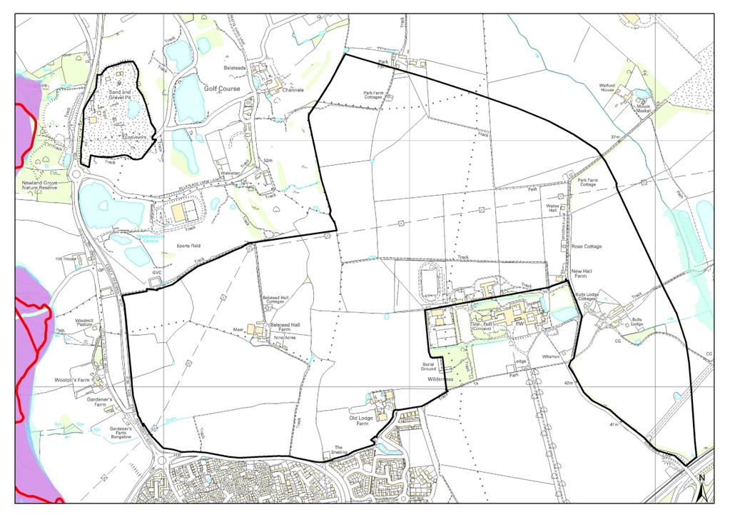 Chelmsford Borough Council LDF: Level 1 SFRA North Chelmsford Area Action Plan PPS25 Flood Zones 2007 Figure B22-1 Preliminary Core Strategy Assessment Flood Zone 1 Potential Housing North Chelmsford