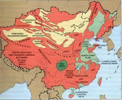 Physical Map: China What geographical features do we notice?