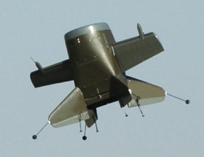 UAV, the lack of wings also results in low vehicle inertias relative to the fan. Furthermore, the gyro-torque can be large relative to the control moments acting on the vehicle.