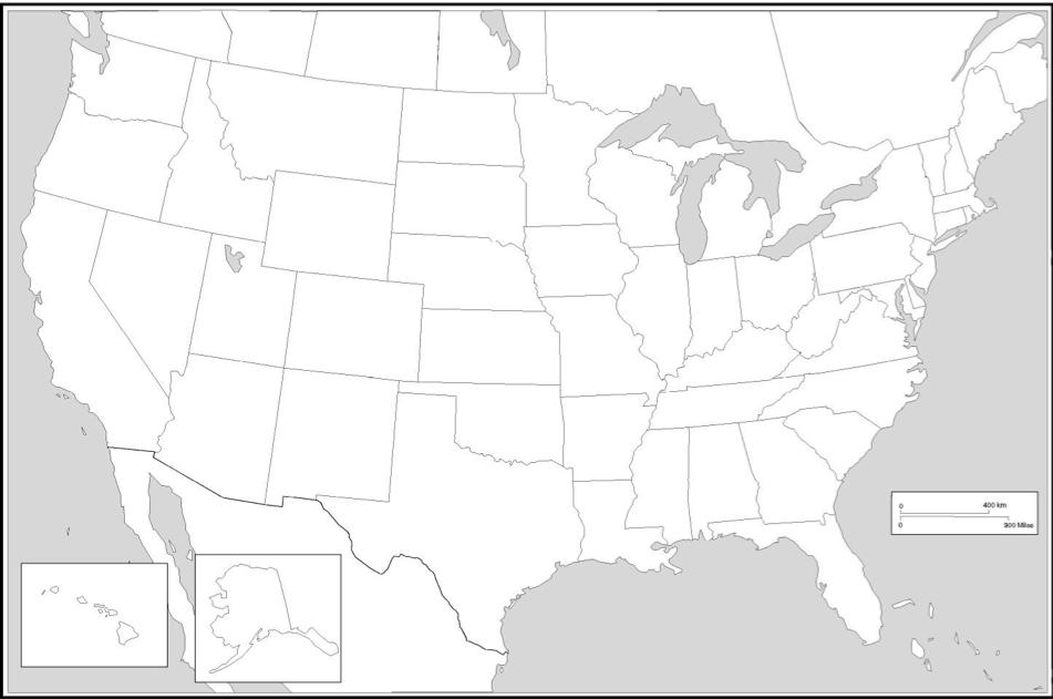 2. Perceptual Regions of the USA - Use the map on page 27 in your textbook to prepare a sketch map which shows the various perceptual regions of the USA.
