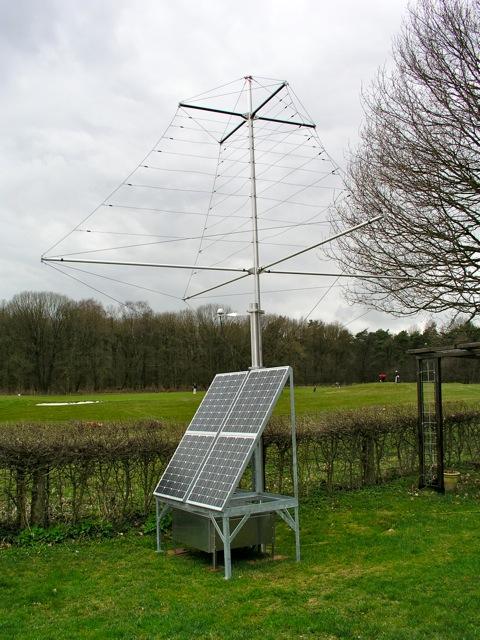 filter) are specifically designed to detect radio pulses from 30-80 MHz. The antennas are aligned with the magnetic north at the AERA site.