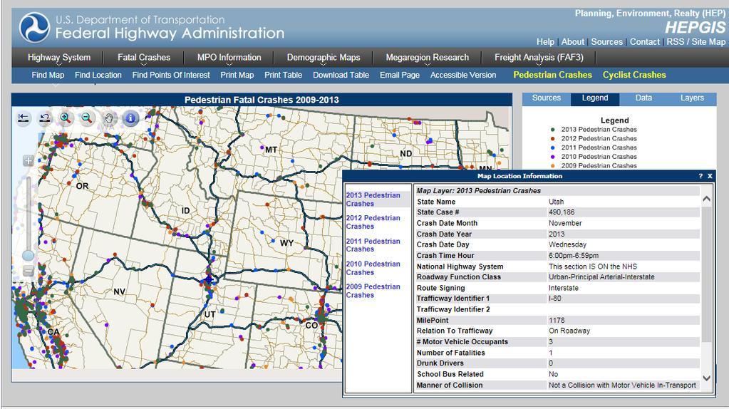 FHWA Web-Based GIS Maps