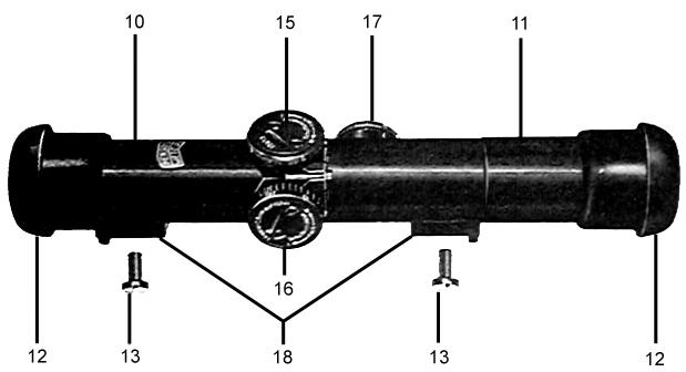 1.4.2 Mechanical Data and Dimensions (Figure 1) 1.4.2.1 Angular sight adjustment control, with detents for steps of 100 meters each 100 to 600 meters 1.4.2.2 Over travel for adjustment +/- 1 1.4.2.3 Lateral adjustment control, with detents for steps of.