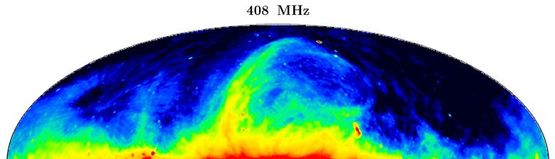 Total Intensity All-Sky Surveys 408 MHz Haslam et al.