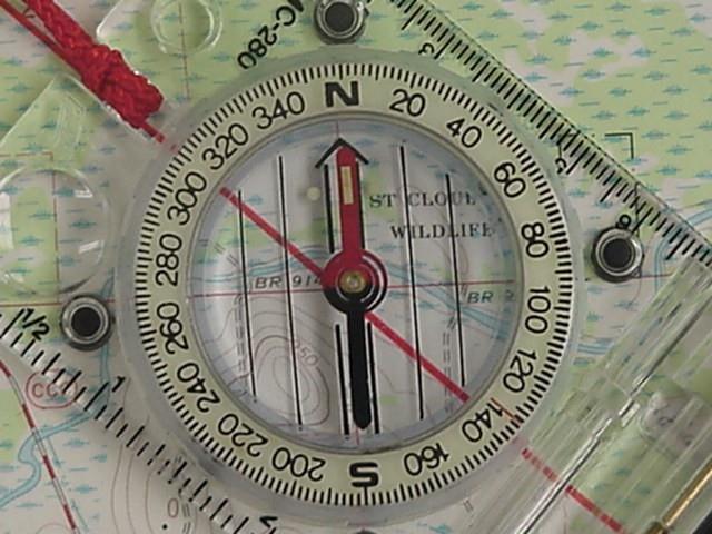 Finding other Directions You've got a dial that turns on your compass. We call it the Compass housing (or bezel ring). On the edge of the compass housing, you will probably have a scale from 0 to 360.