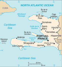 Haiti HAITI is an independent country situated on the island of Hispaniola, to the west of the Dominican Republic. Size: 27,750 km² Population: 9,035,536 GDP/capita (PPP): US$1,300 (2009 est.