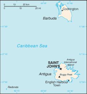 Antigua and Barbuda ANTIGUA AND BARBUDA is an independent country composed of several islands. It is located in the Lesser Antilles in the Eastern Caribbean.