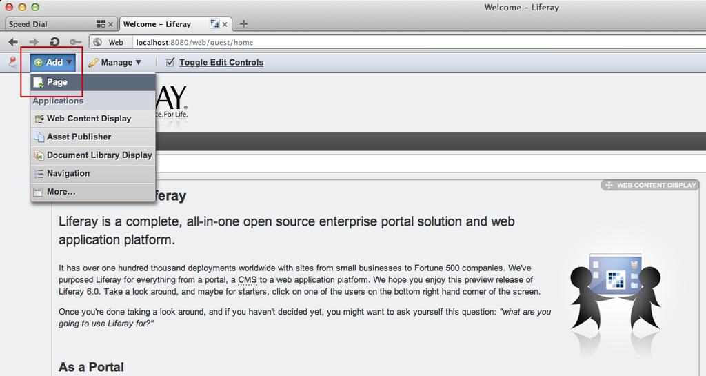 4.3 Integracija na Liferay Portalu 89 Izvorna koda 4.12 Obvestila aplikacijskega strežnika ob nameščanju portletov.