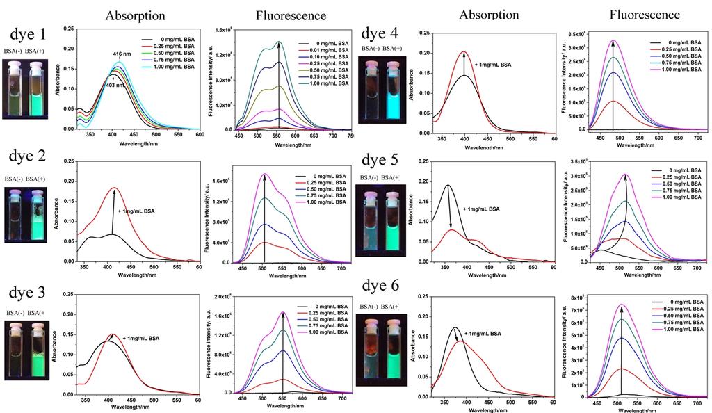 Fig. S21. The ESIPT process of flavone 1 Fig. S22. Absorbance and fluorescence spectra changes of flavone derivatives 1-6 (10 μm, 10 mm of PBS buffered, containing 0.