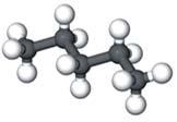 the shapes of molecules Molecules of pentane are