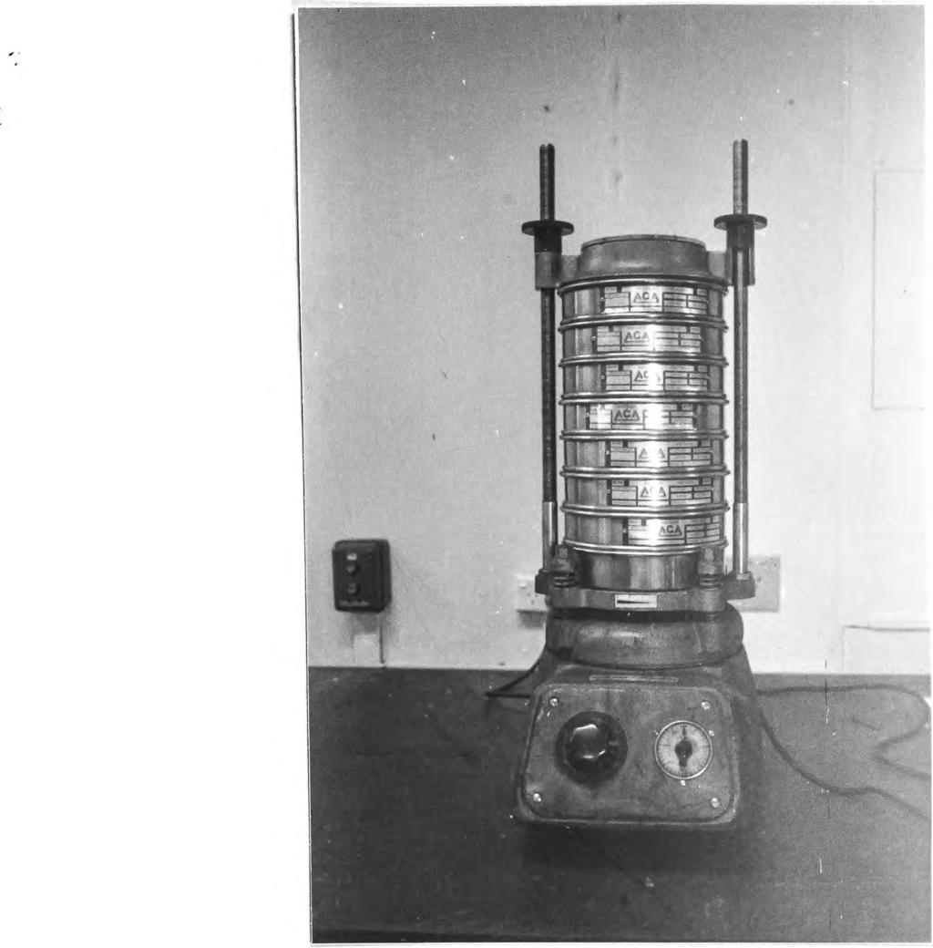 5 8 Fig. 3.5 Laboratory Sieves and Shaker 2.