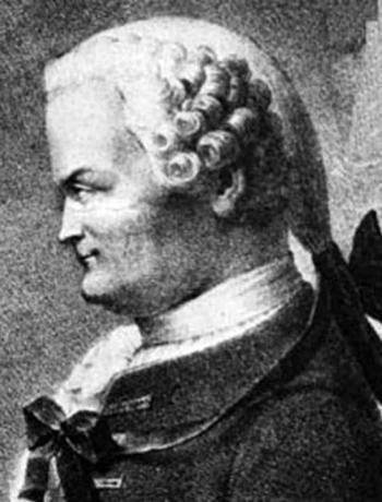Slika.: Johann Heinrich Lambert (178 1777). [1] gen, Utrecht, Pariz, Marseilles in Torino, nato pa še sam po mestih Augsburg, München, Erlangen, zopet Coire in Leipzig.