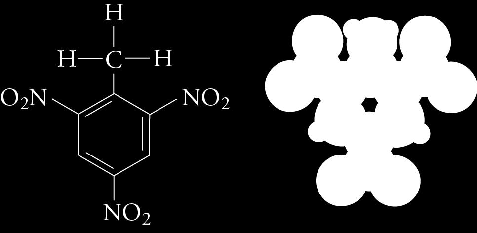 CO 2 Trinitrotoluene, TNT 2C 7 H 5 N