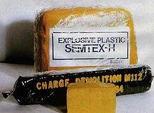 Semtex Plastic explosive with both RDX and PETN Easily-malleable and waterproof Useful over greater temperature range than other plastic explosives Widely exported in past