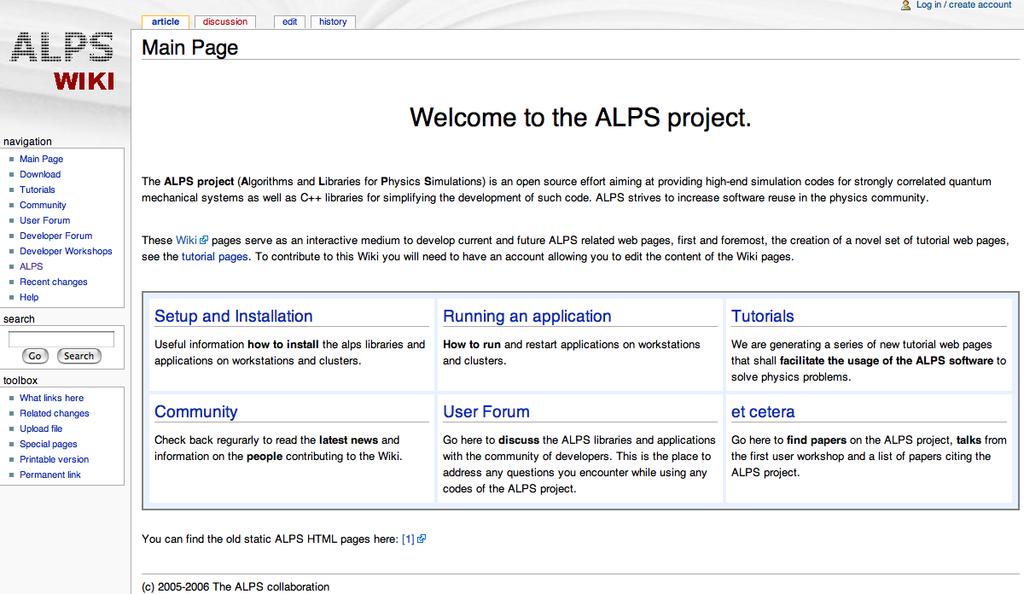 The ALPS project Algorithms and Libraries for Physics Simulations open source libraries and