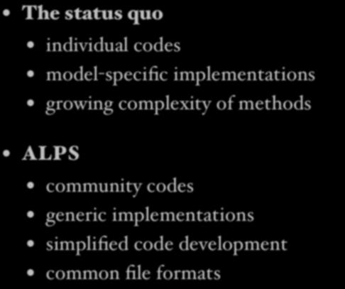 community codes generic implementations simplified code development