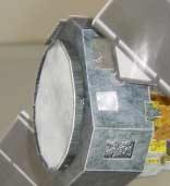 The top of the spectrometer is the mask, element (M), which can be glued slightly below the upper edge.
