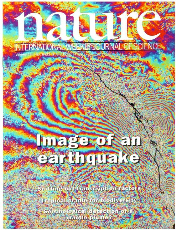 1st InSAR Earthquake Study The displacement field