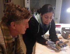 9: Owen Gander and Cassy Cutulle setting up a new Tiny Tag data logger (photograph courtesy of Veronica Ford, 2016) On the 6 th of December, Robin Piercy member of the Kyrenia Ship Project
