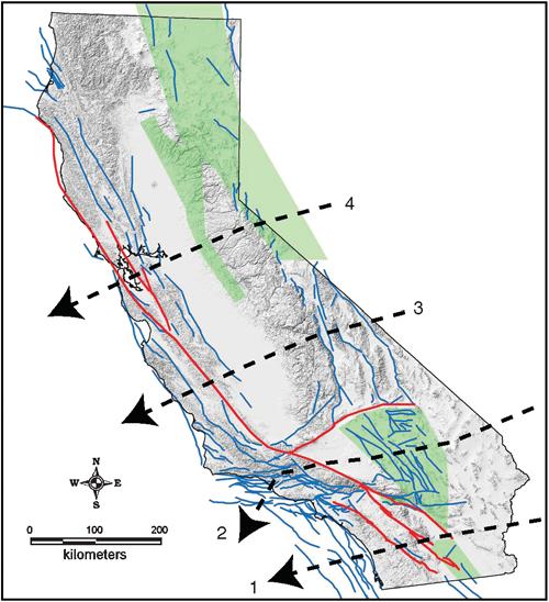 Uniform California Earthquake Rupture Forecast, Version 2 (UCERF 2) 2067 carries more slip (2.2 and 2.5) received less support, so they were given a combined weight of 20%.