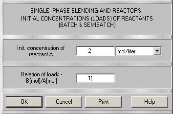 Concentration of the reactant A, that is initially dissolved in the reactor is defined (based on the final volume of reaction media) as 2 mol/liter.