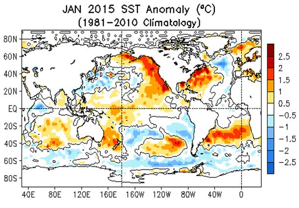 moderate cannonical El-Nino while observed anomalies were confined to