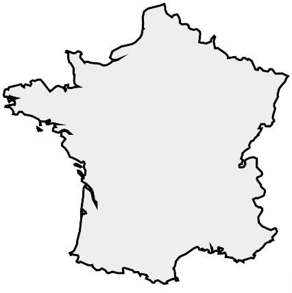 12 13 Here is a map of France.