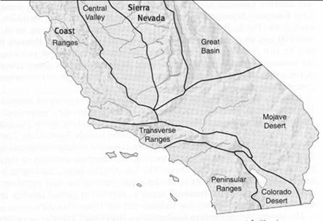 Basins and Valleys Santa Clara River 116 miles long Watershed is ~1,600