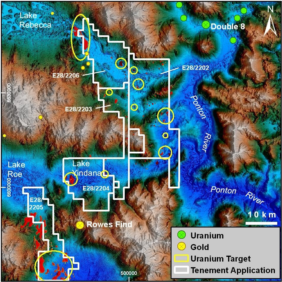 BACKGROUND The coloured DTM/uranium channel image (Figure 2 below) clearly outlines anomalies within the paleochannels considered to be prospective for uranium mineralisation.