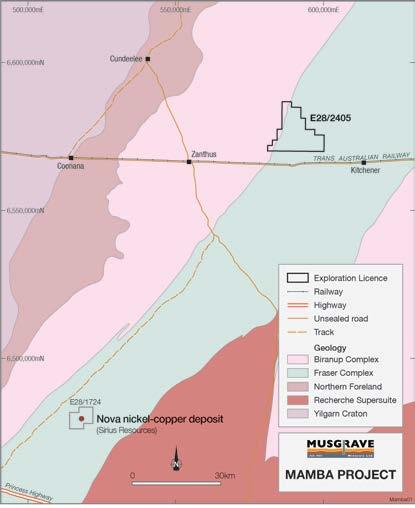 ASX RELEASE 29 April 2015 ASX: MGV Musgrave Commences High Powered EM Survey at Mamba High powered deep penetrating EM survey has commenced at the Mamba project in the Fraser Range 11 high priority