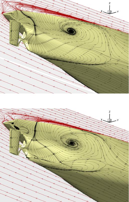 L. Zou and L. Larsson / Confined water effects on the viscous flow 335 The missing high pressure region on the two sides of the stern causes a considerable increase in resistance.